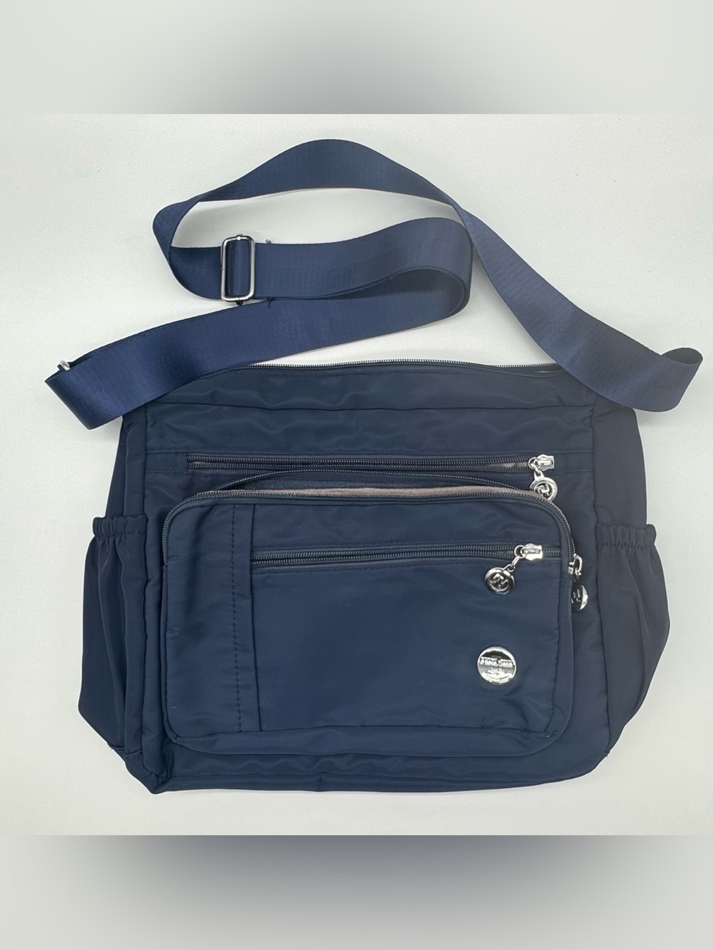 Jieol Shi Navy Blue Multi-Pocket Crossbody/Shoulder Bag